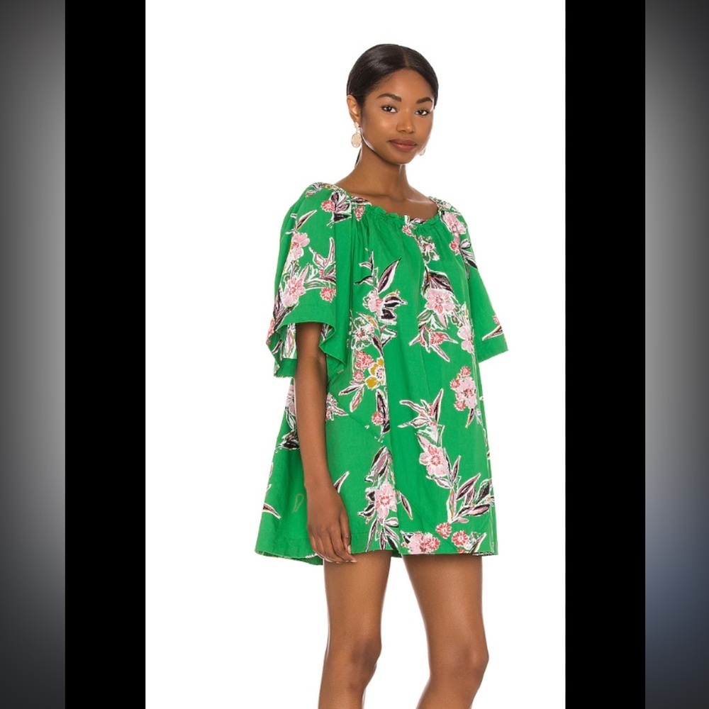 NWT Free People Jodie Floral Print Tunic Dress. Size Large. Retail $108
